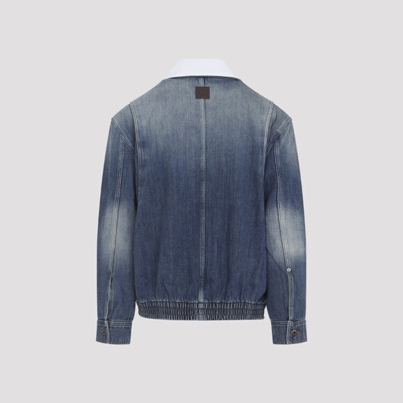 Loewe Faded Blue Cotton Blend Casual Jacket - NWT - Picture 2 of 3